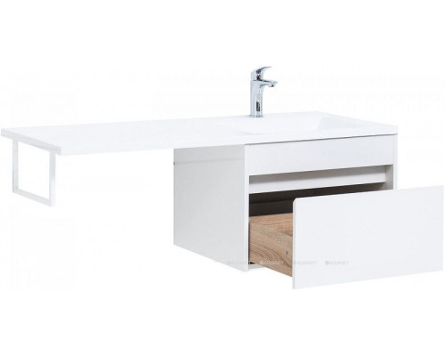 Приобрести Тумба под раковину Aquanet Токио 120 236916 подвесная Белая в магазине сантехники Santeh-Crystal.ru