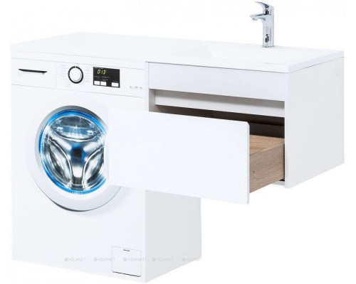 Приобрести Тумба под раковину Aquanet Токио 120 236916 подвесная Белая в магазине сантехники Santeh-Crystal.ru