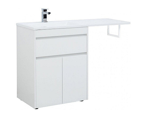 Заказать Тумба под раковину Aquanet Токио 130 237746 Белая в магазине сантехники Santeh-Crystal.ru