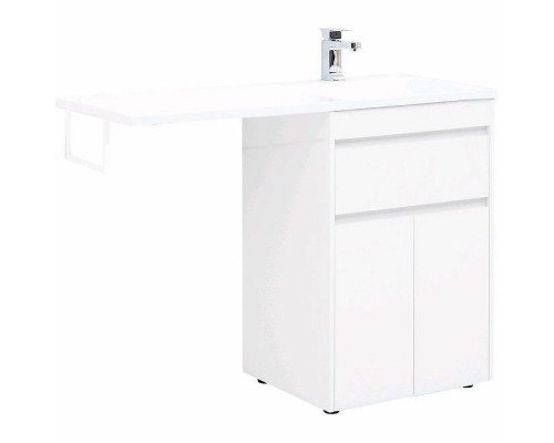 Купить Тумба с раковиной Aquanet Токио 120 R 239210 Белая в магазине сантехники Santeh-Crystal.ru