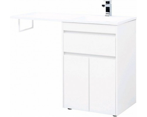 Купить Тумба с раковиной Aquanet Токио 120 R 239210 Белая в магазине сантехники Santeh-Crystal.ru