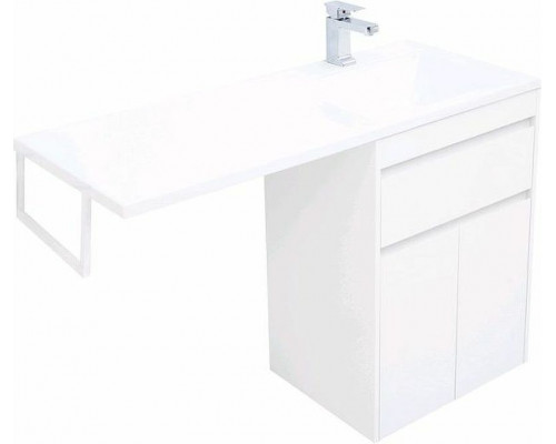 Купить Тумба с раковиной Aquanet Токио 120 R 239210 Белая в магазине сантехники Santeh-Crystal.ru