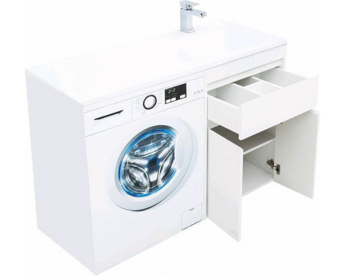 Купить Тумба с раковиной Aquanet Токио 120 R 239210 Белая в магазине сантехники Santeh-Crystal.ru