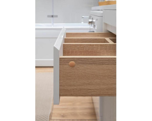 Купить Тумба с раковиной Aquanet Токио 120 R 239210 Белая в магазине сантехники Santeh-Crystal.ru