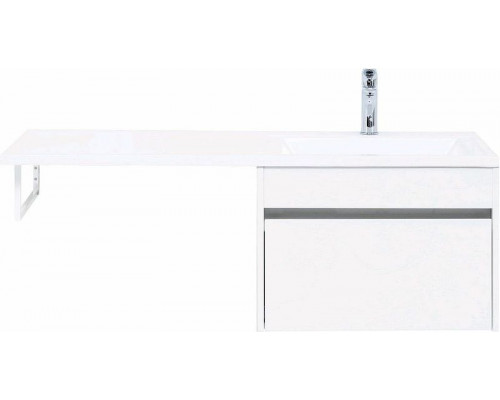 Заказать Тумба с раковиной Aquanet Токио 120 R 239213 подвесная Белая в магазине сантехники Santeh-Crystal.ru