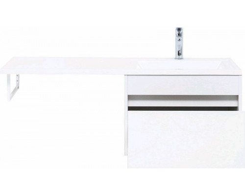 Заказать Тумба с раковиной Aquanet Токио 120 R 239213 подвесная Белая в магазине сантехники Santeh-Crystal.ru