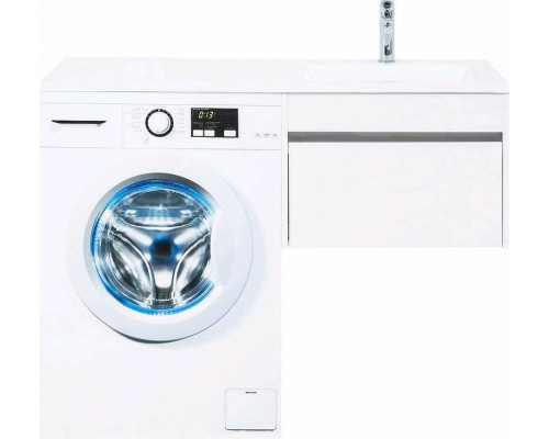 Заказать Тумба с раковиной Aquanet Токио 120 R 239213 подвесная Белая в магазине сантехники Santeh-Crystal.ru