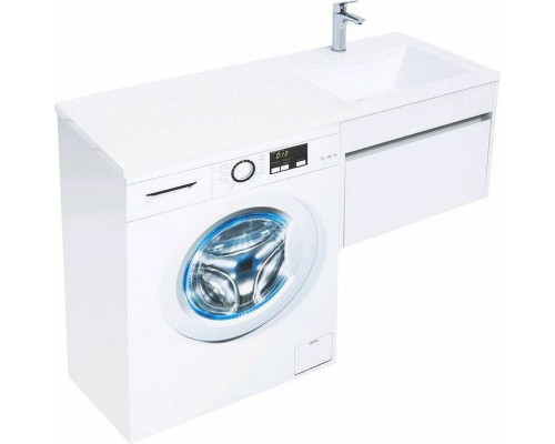 Заказать Тумба с раковиной Aquanet Токио 120 R 239213 подвесная Белая в магазине сантехники Santeh-Crystal.ru