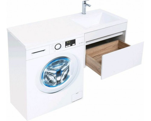 Заказать Тумба с раковиной Aquanet Токио 120 R 239213 подвесная Белая в магазине сантехники Santeh-Crystal.ru