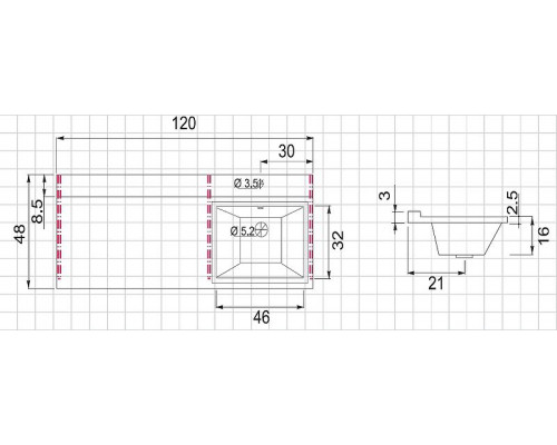 Заказать Тумба с раковиной Aquanet Токио 120 R 239213 подвесная Белая в магазине сантехники Santeh-Crystal.ru