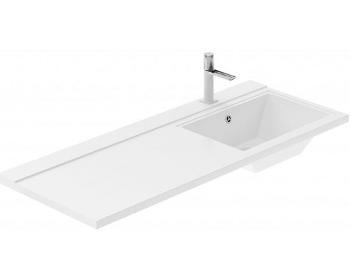 Заказать Тумба с раковиной Aquanet Токио 120 R 239213 подвесная Белая в магазине сантехники Santeh-Crystal.ru