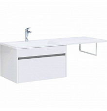 Тумба с раковиной Aquanet Токио 130 L 239217 подвесная Белая