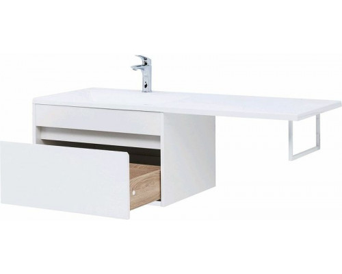 Заказать Тумба с раковиной Aquanet Токио 130 L 239217 подвесная Белая в магазине сантехники Santeh-Crystal.ru