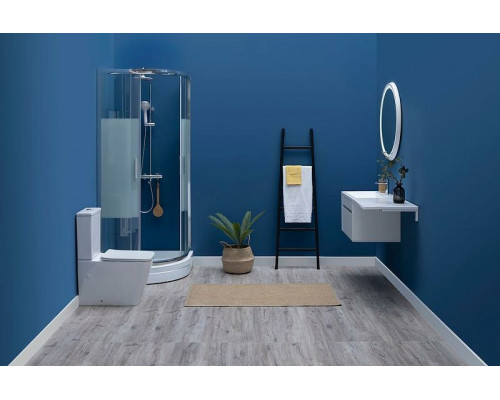 Заказать Тумба с раковиной Aquanet Токио 130 L 239217 подвесная Белая в магазине сантехники Santeh-Crystal.ru