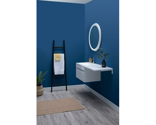 Заказать Тумба с раковиной Aquanet Токио 130 L 239217 подвесная Белая в магазине сантехники Santeh-Crystal.ru