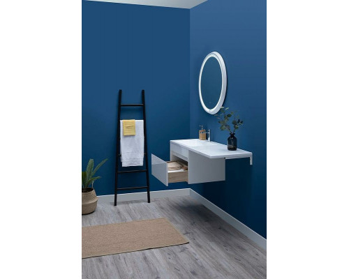 Заказать Тумба с раковиной Aquanet Токио 130 L 239217 подвесная Белая в магазине сантехники Santeh-Crystal.ru