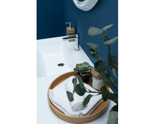 Заказать Тумба с раковиной Aquanet Токио 130 L 239217 подвесная Белая в магазине сантехники Santeh-Crystal.ru