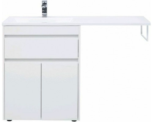Приобрести Тумба с раковиной Aquanet Токио 130 L 239215 Белая в магазине сантехники Santeh-Crystal.ru