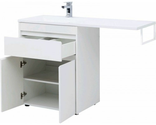 Приобрести Тумба с раковиной Aquanet Токио 130 L 239215 Белая в магазине сантехники Santeh-Crystal.ru