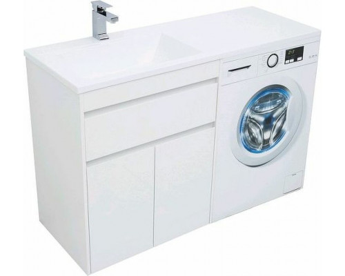 Приобрести Тумба с раковиной Aquanet Токио 130 L 239215 Белая в магазине сантехники Santeh-Crystal.ru