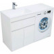 Приобрести Тумба с раковиной Aquanet Токио 130 L 239215 Белая в магазине сантехники Santeh-Crystal.ru