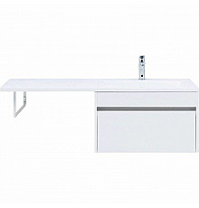 Тумба с раковиной Aquanet Токио 130 R 239218 подвесная Белая