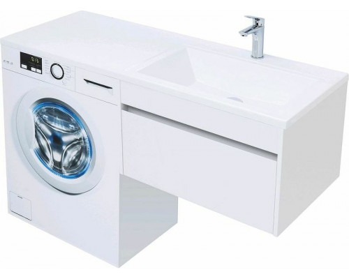 Купить Тумба с раковиной Aquanet Токио 130 R 239218 подвесная Белая в магазине сантехники Santeh-Crystal.ru