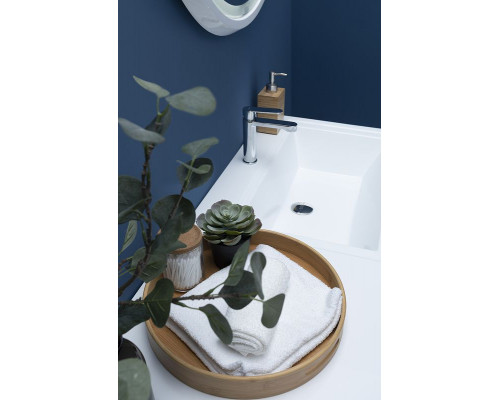 Купить Тумба с раковиной Aquanet Токио 130 R 239218 подвесная Белая в магазине сантехники Santeh-Crystal.ru