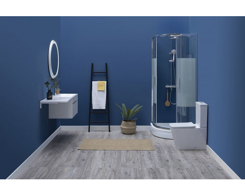 Купить Тумба с раковиной Aquanet Токио 130 R 239218 подвесная Белая в магазине сантехники Santeh-Crystal.ru