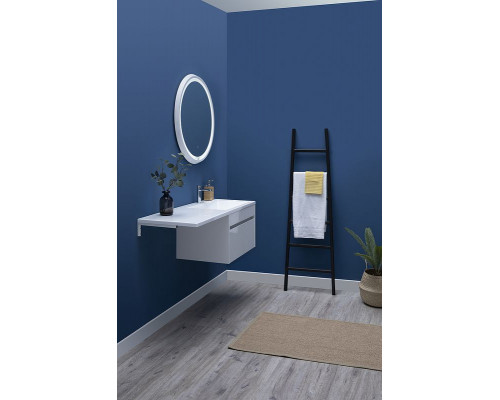 Купить Тумба с раковиной Aquanet Токио 130 R 239218 подвесная Белая в магазине сантехники Santeh-Crystal.ru