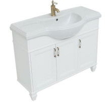 Тумба под раковину Aquanet Валенса 105 252282 Белая матовая