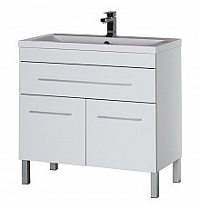 Тумба под раковину Aquanet Верона 100 182710 1 ящик 2 дверцы Белая