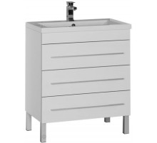 Тумба под раковину Aquanet Верона 75 178254 3 ящика Белая