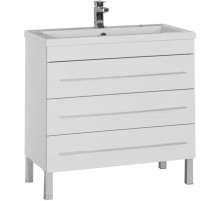 Тумба под раковину Aquanet Верона 90 178470 3 ящика Белая