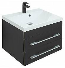 Тумба под раковину Aquanet Верона 58 272428 подвесная Черная матовая
