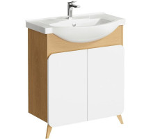 Тумба под раковину Aqwella Basic 75 BAS0107DZ Дуб золотой