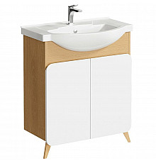 Тумба под раковину Aqwella Basic 75 BAS0107DZ Дуб золотой