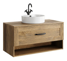 Тумба под раковину Aqwella Craft 100 CRF0110DB подвесная Дуб балтийский