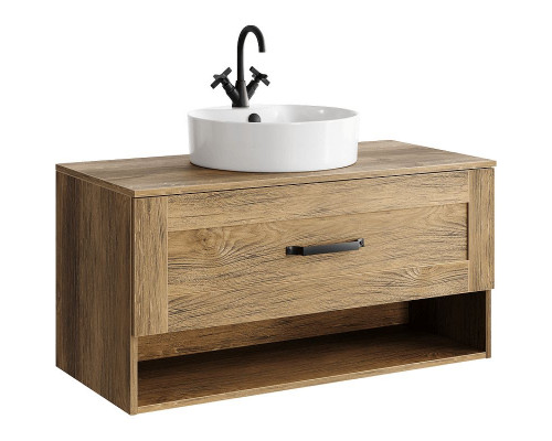 Купить Тумба под раковину Aqwella Craft 100 CRF0110DB подвесная Дуб балтийский в магазине сантехники Santeh-Crystal.ru