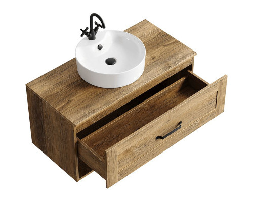 Купить Тумба под раковину Aqwella Craft 100 CRF0110DB подвесная Дуб балтийский в магазине сантехники Santeh-Crystal.ru