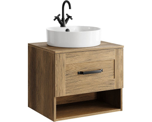 Заказать Тумба под раковину Aqwella Craft 60 CRF0106DB подвесная Дуб балтийский в магазине сантехники Santeh-Crystal.ru