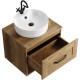 Заказать Тумба под раковину Aqwella Craft 60 CRF0106DB подвесная Дуб балтийский в магазине сантехники Santeh-Crystal.ru