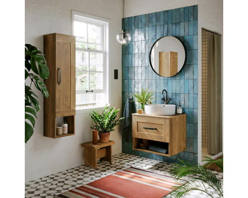 Заказать Тумба под раковину Aqwella Craft 60 CRF0106DB подвесная Дуб балтийский в магазине сантехники Santeh-Crystal.ru