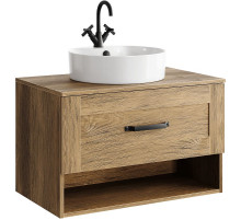 Тумба под раковину Aqwella Craft 80 CRF0108DB подвесная Дуб балтийский
