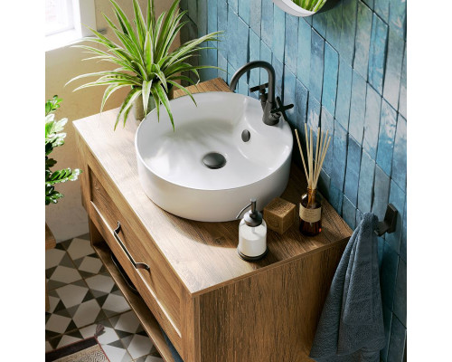 Приобрести Тумба под раковину Aqwella Craft 80 CRF0108DB подвесная Дуб балтийский в магазине сантехники Santeh-Crystal.ru