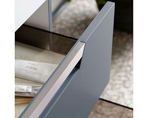 Купить Тумба под раковину Aqwella Cube 90 CUB0109GR подвесная Серая матовая в магазине сантехники Santeh-Crystal.ru