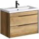 Купить Тумба под раковину Aqwella Fargo 80 FRG0108DB Дуб балтийский в магазине сантехники Santeh-Crystal.ru