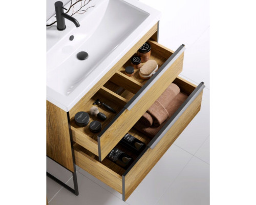 Купить Тумба под раковину Aqwella Fargo 80 FRG0108DB Дуб балтийский в магазине сантехники Santeh-Crystal.ru