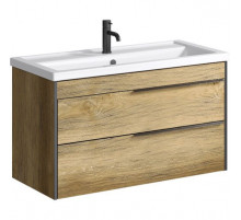 Тумба под раковину Aqwella Fargo 100 FRG0110DB Дуб балтийский