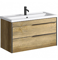 Тумба под раковину Aqwella Fargo 100 FRG0110DB Дуб балтийский